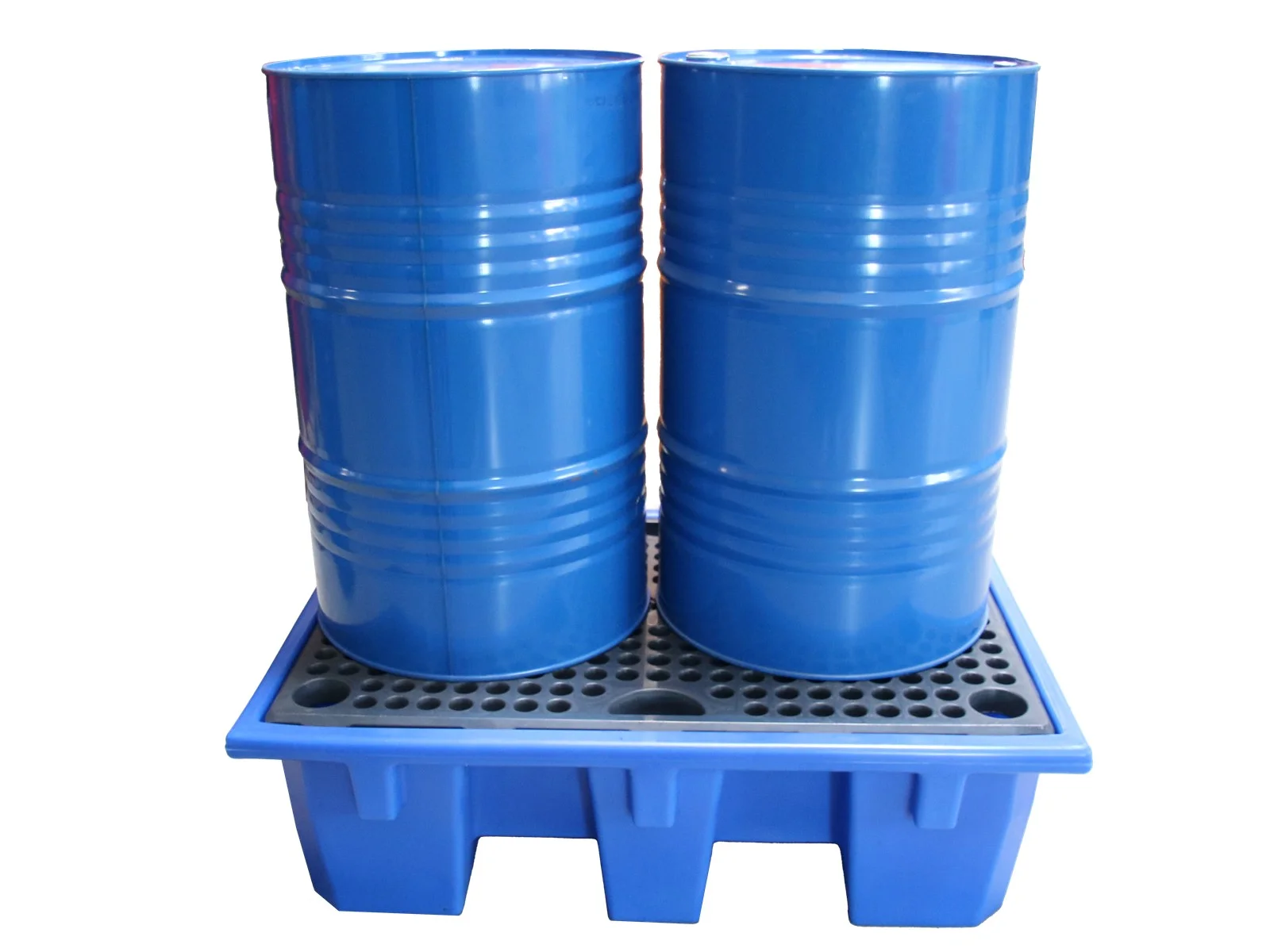 Spill Containment Pallet for 2 Drums – 240 Liters made of HDPE
