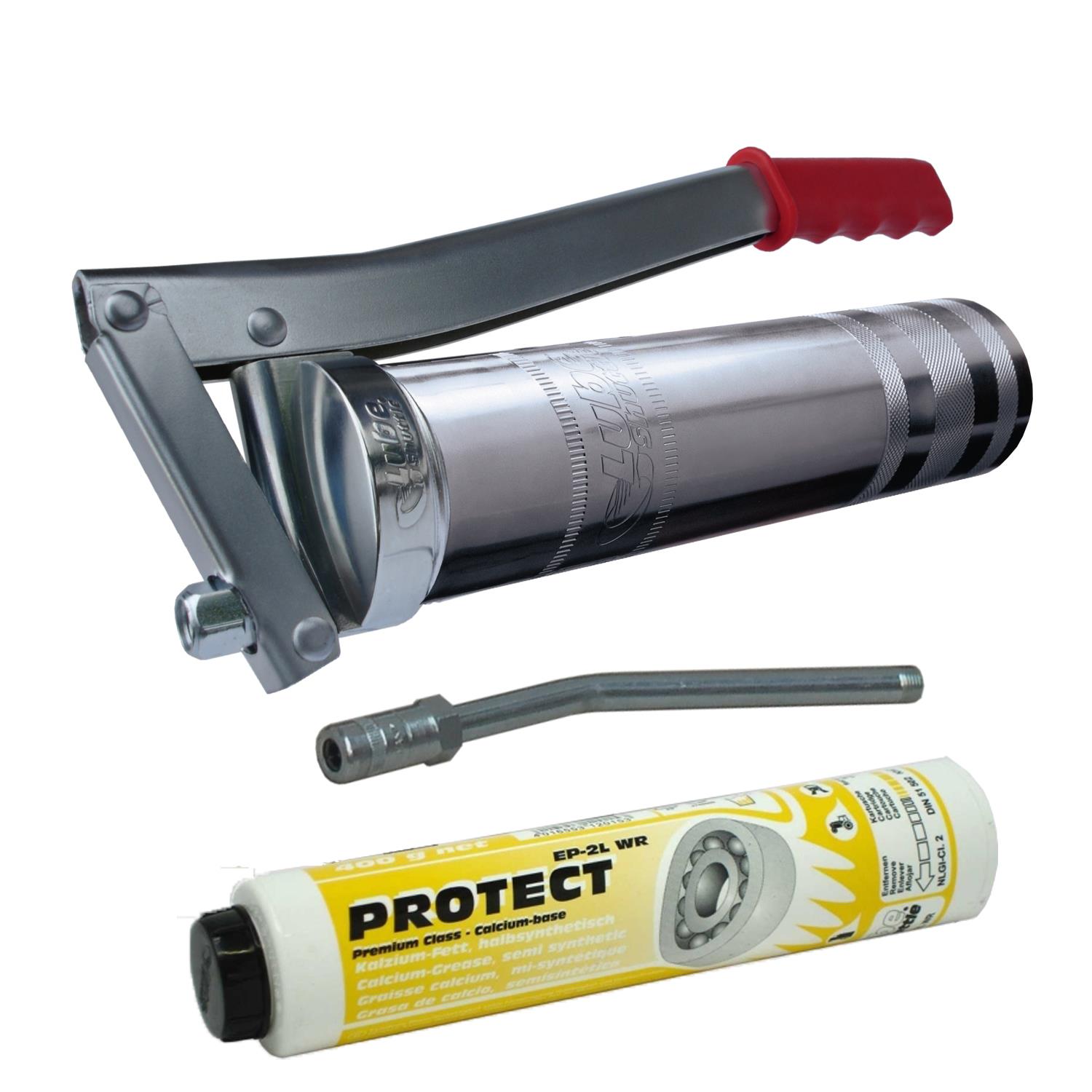 Lube-Shuttle® System Fettpresse Set mit Düsenrohr u. Fettpatrone Lube-Shuttle® System Fettpresse Set mit Düsenrohr u. Fettpatrone