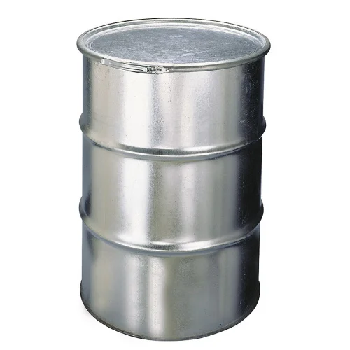 Barile metallico zincato da 200 L: robusto e modulare – ideale per stoccaggio e trasporto, dimensioni 595 × 595 × 820 mm.,  Metalltonne,  Ölfass,  Barrel,  Metall,  Eisentonne