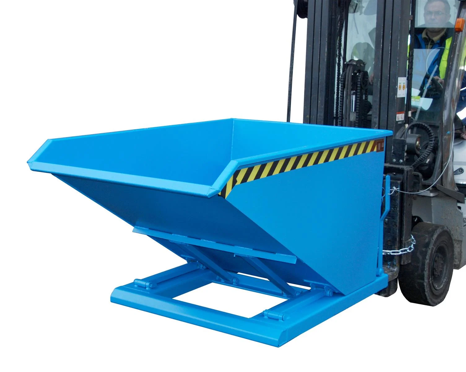 Contenitore ribaltabile NK 75 0,75 m³ 1700x1080x880 mm RAL 5012 azzurro chiaro