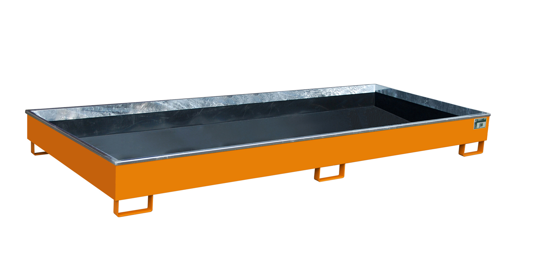 Regalwannen 3265x1315x270mm 540 Liter mit PE-Einsatz RAL 2000 Gelborange