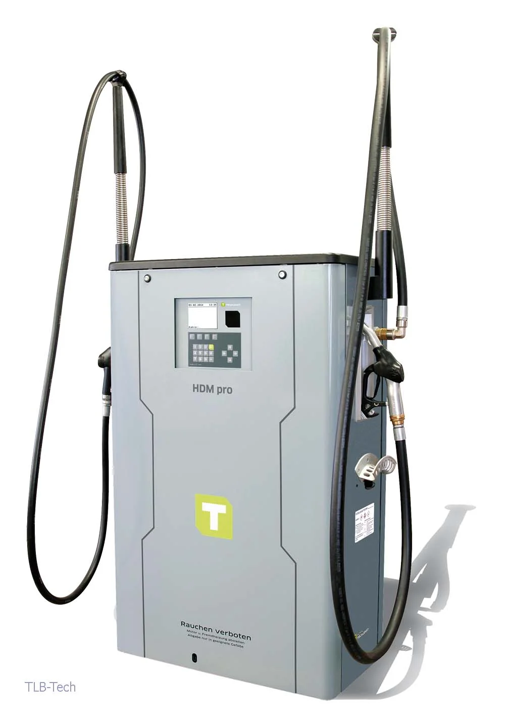 TECALEMIT Dieselzapfsäule HDM 150/50 pro USB mit Tankautomat HDA pro, Datenübertragung per USB-Stick, 2 Zapfstellen, 140/50 l/min (Lkw/Pkw), 400 V