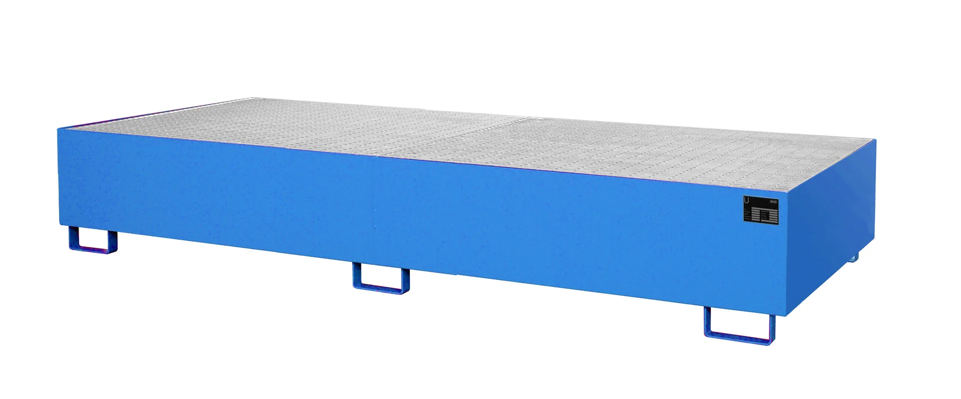 Regalwannen 3250x1300x380mm 1000 Liter mit Gitterrost RAL 5012 Lichtblau
