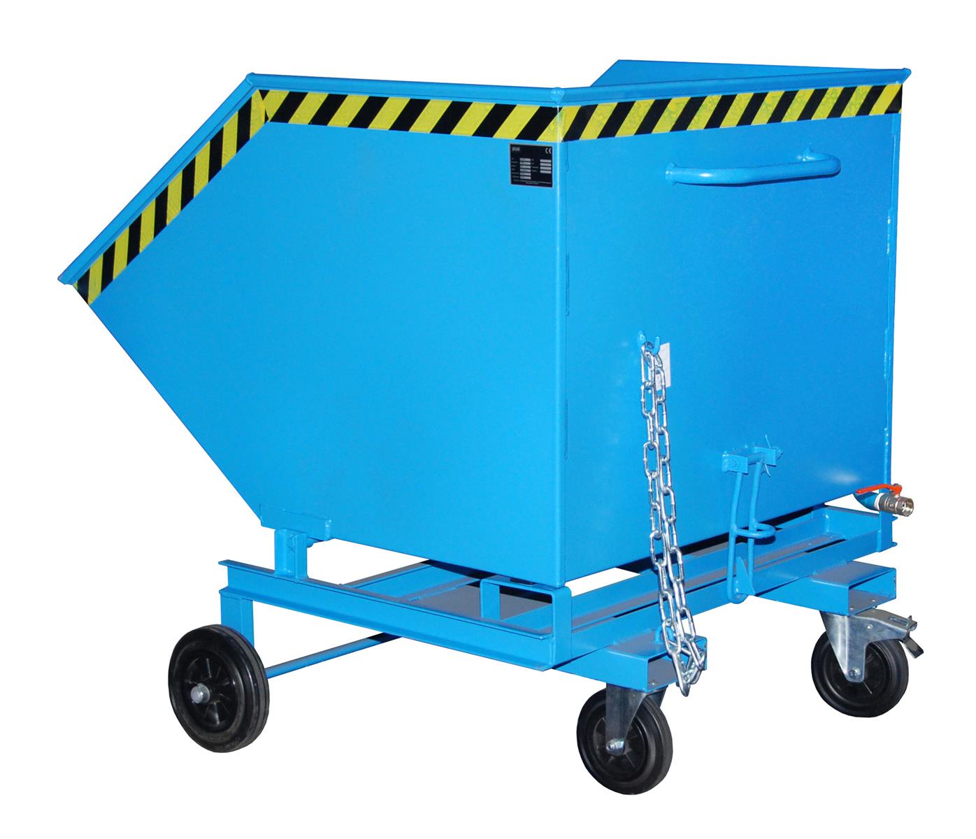 Späne-Kastenwagen SKW-ET 1000 Liter 1420x1340x1225mm RAL 5012 Lichtblau