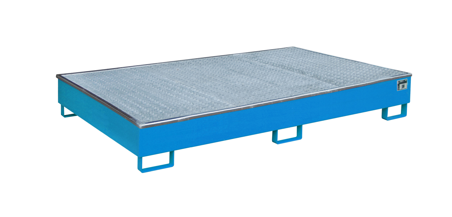 Regalwanne 2165x1315x510mm 1000 Liter mit PE-Einsatz und Gitterrost 2200-2 RAL 5012 Lichtblau