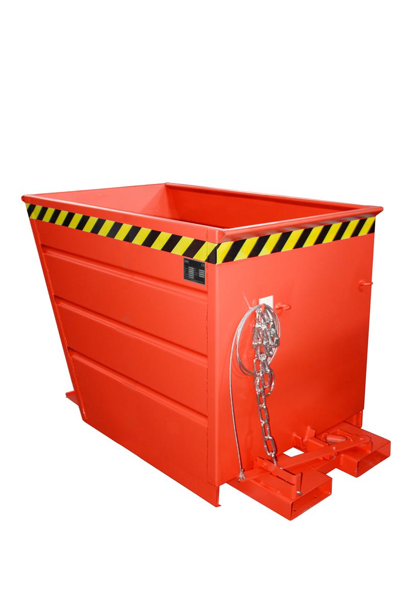Contenitore ribaltabile VG 700 0,70 m³ 1440×800×890 mm RAL 3000 rosso fuoco