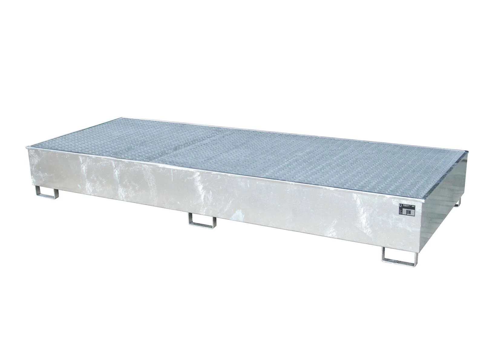 Regalwanne 3265x1315x385mm 1000 Liter mit PE-Einsatz mit Gitterrost 3300-3 feuerverzinkt
