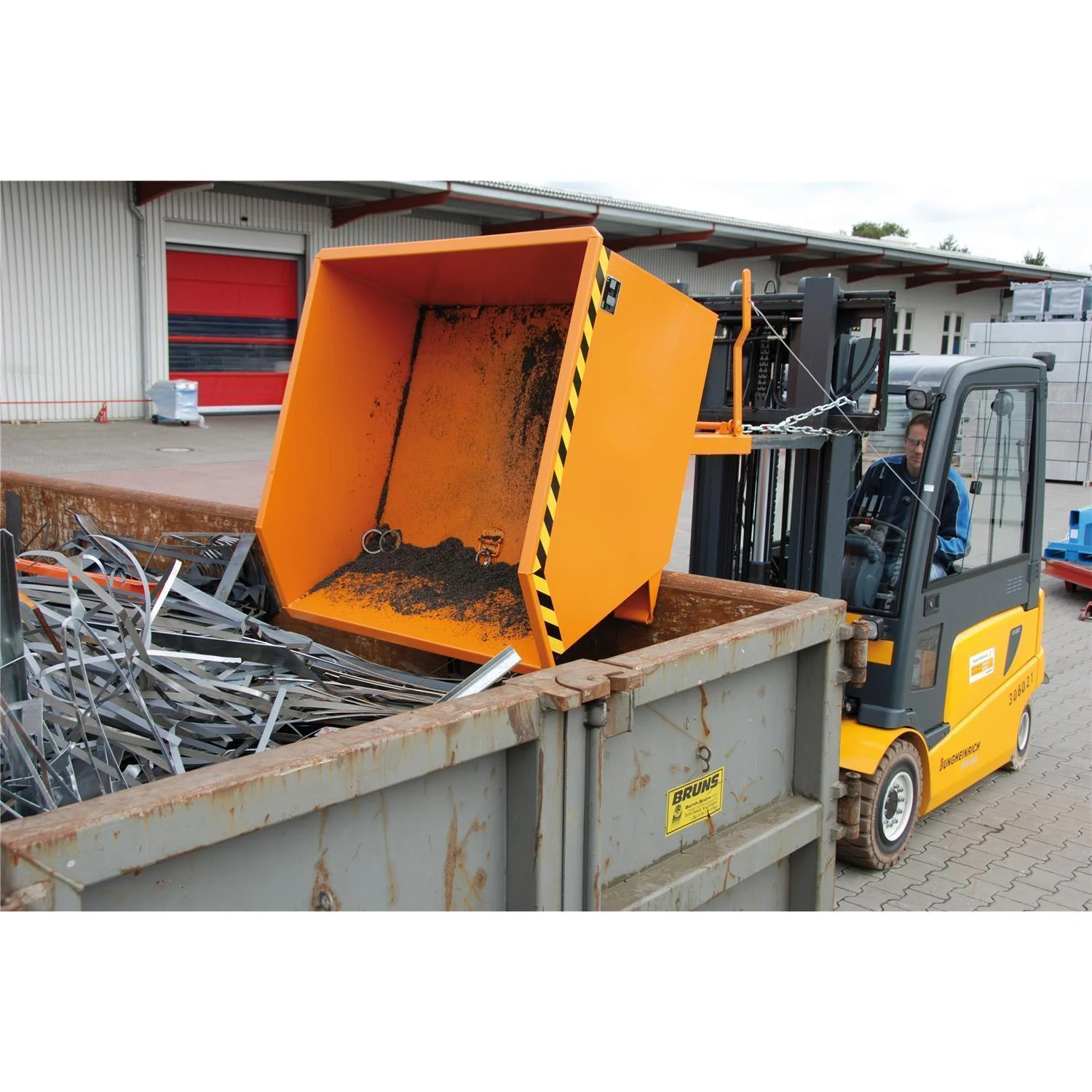 Contenitore per trucioli SGU 200 2,00 m³ 1640x1680x1090 mm