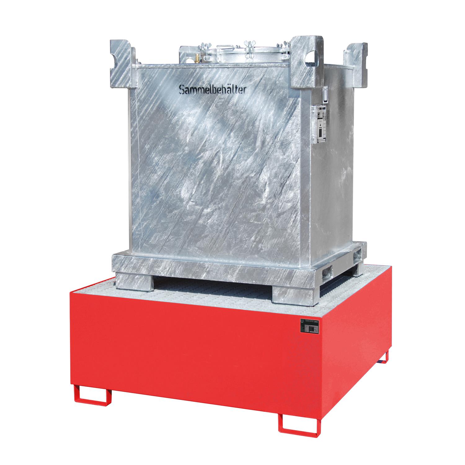 Auffangwanne 1460x1460x620mm 1000 Liter Typ AW lackiert/verzinkt AW1000