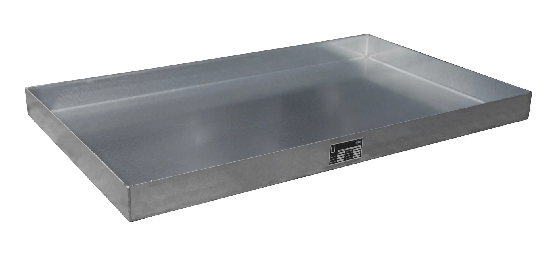 Vasca di contenimento piccolo formato 1000x470x70mm 30 Litri, Metallbehälter, Backblech, Reinigungsfreundlich, Großes Bleche, Flacher Behälter