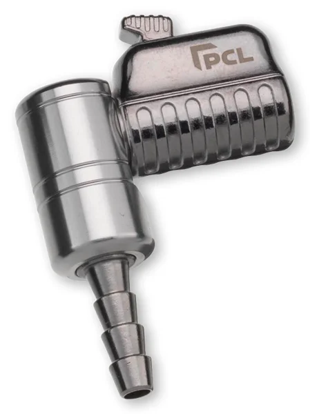 Tappo per valvola pneumatici One Clip per attacco tubo DN 8 PCL, versione angolata
