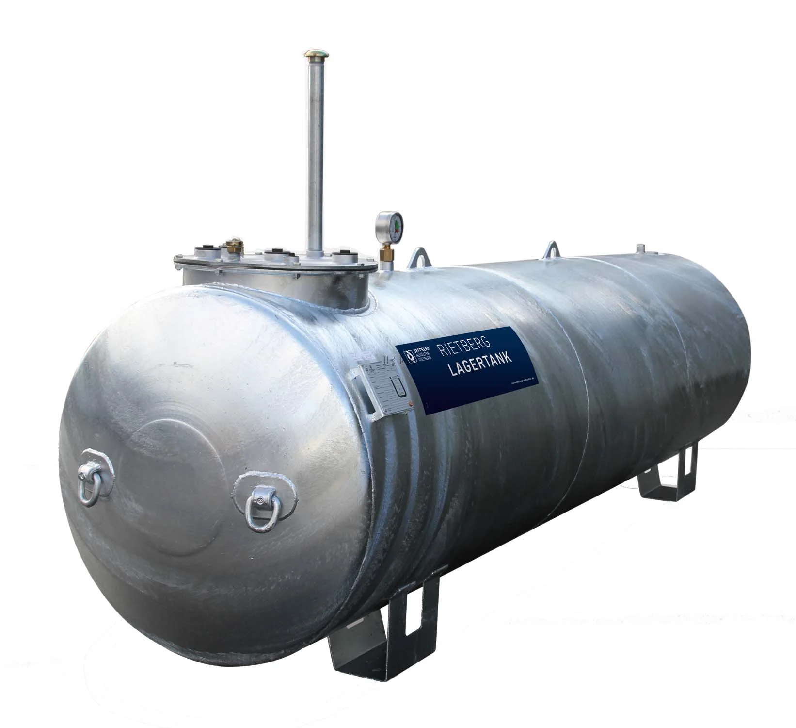 Serbatoio di stoccaggio LT-SE per recupero e smaltimento di contenitori per sostanze pericolose Rietbergwerke, Tanks, Lagerbehälter, Metalltank, Rundtank, Industrieller Tank