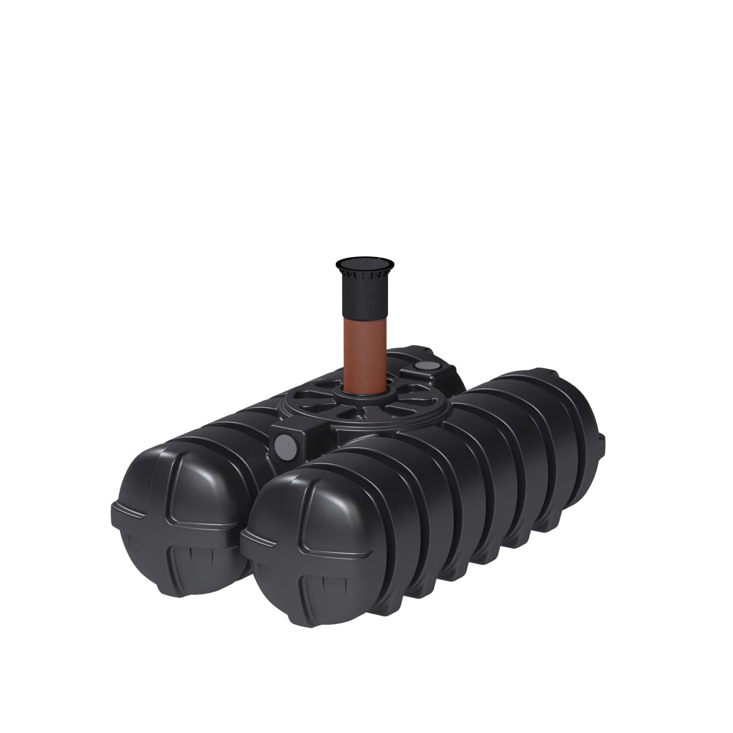 Sammelgrube Twinbloc 1500 Liter mit Schacht DN 200 oder 600 und Deckel von Roth Sammelgrube Twinbloc 1500 Liter mit Schacht DN 200 oder 600 und Deckel von Roth