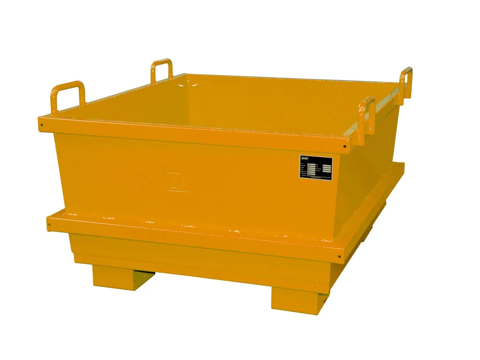 Contenitore universale UC 500 0,50 m³ 1040 × 1200 × 680 mm RAL 2000 giallo-arancione