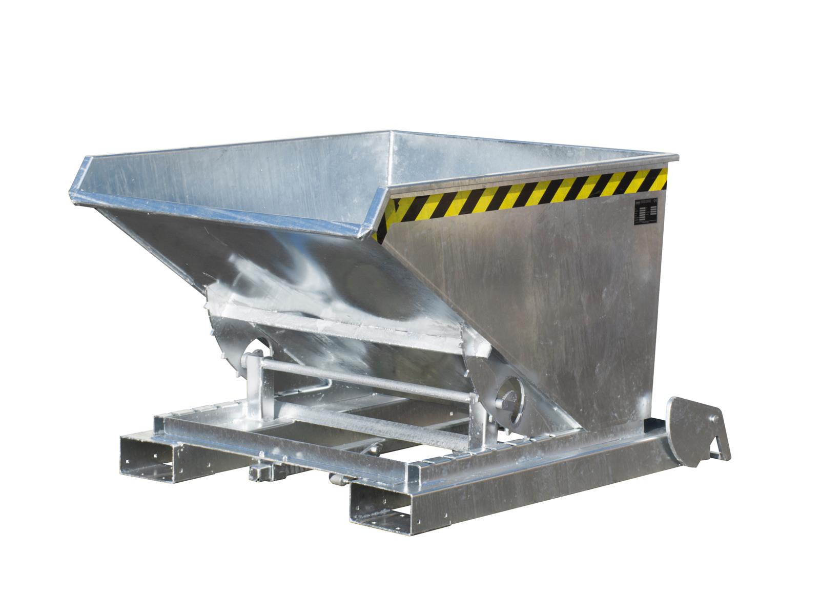 Automatischer Kippbehälter 0,60m³ 1485x1095x865mm 4A 600 feuerverzinkt