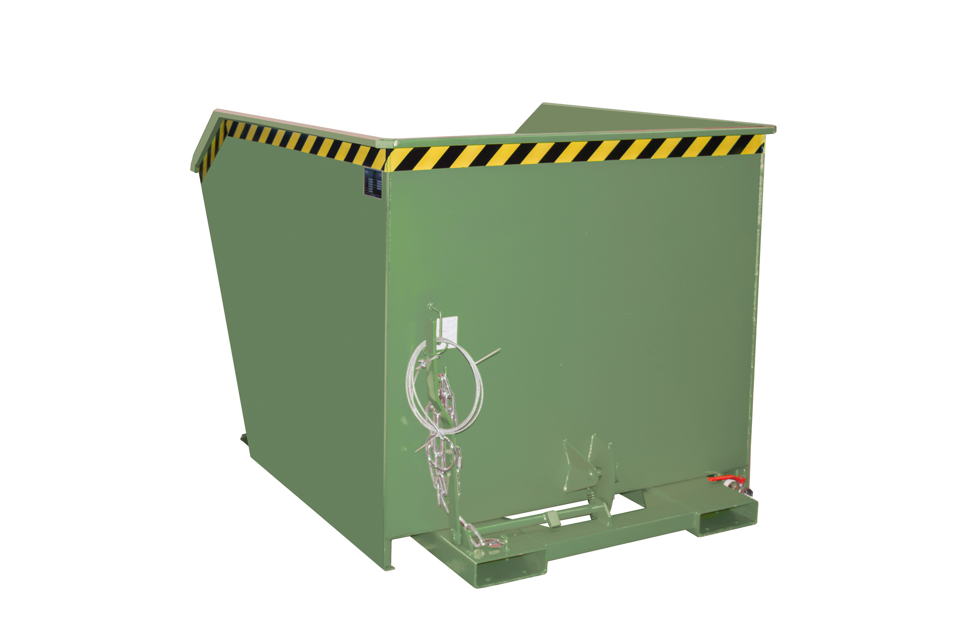 Spänebehälter SGU 150 1,50m³ 1640x1280x1090mm RAL 6011 Resedagrün