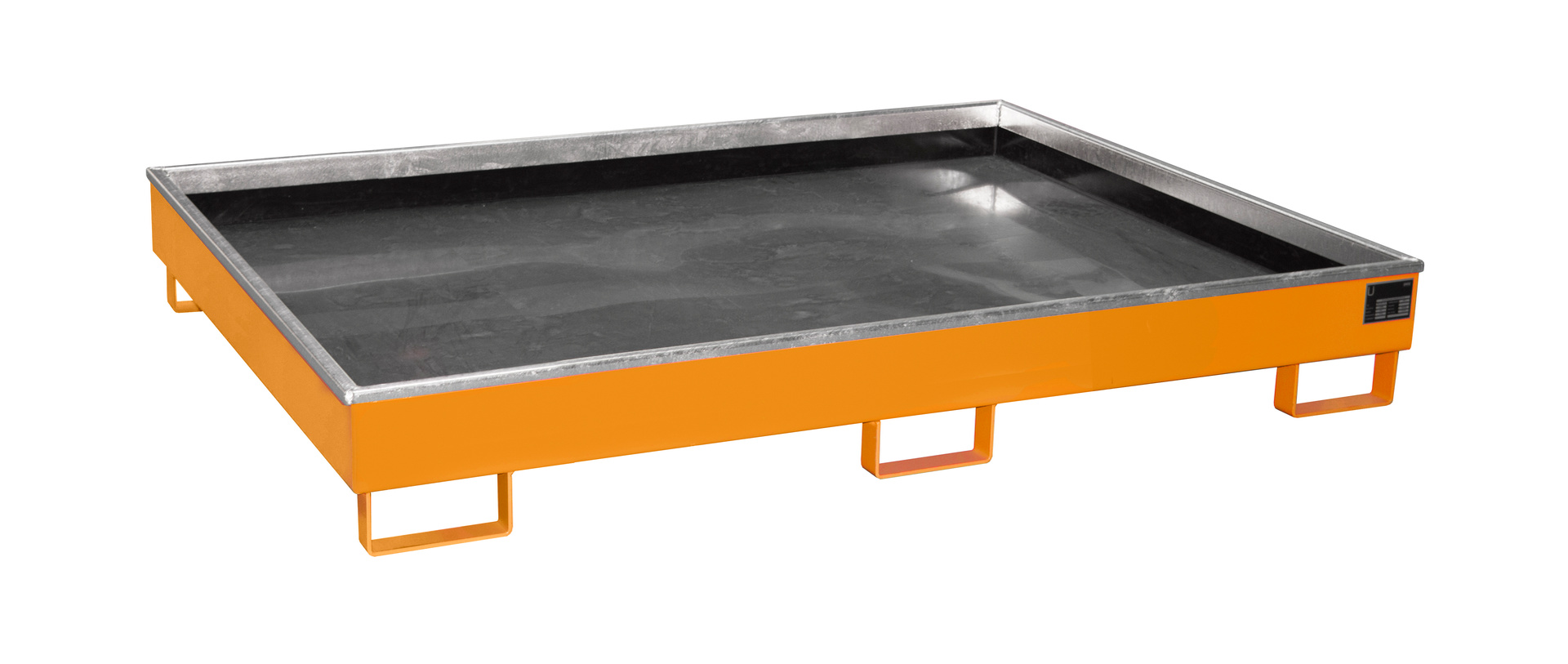 Regalwannen 1765x1315x255mm 240 Liter mit PE-Einsatz RAL 2000 Gelborange
