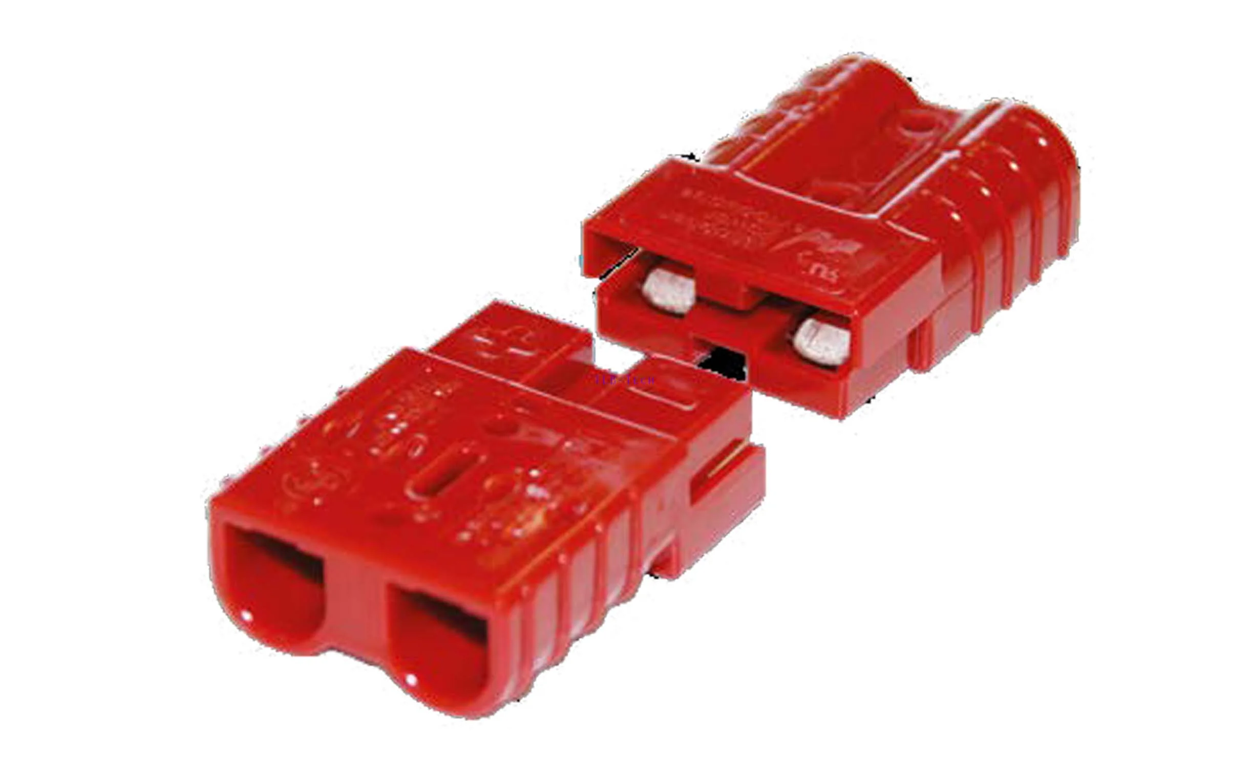 GSV 1 connettore ad alta corrente (spina = presa), Rot connector, Modularstecker, Zweipolig, Inline Gehäuse, Elektrischer Clip