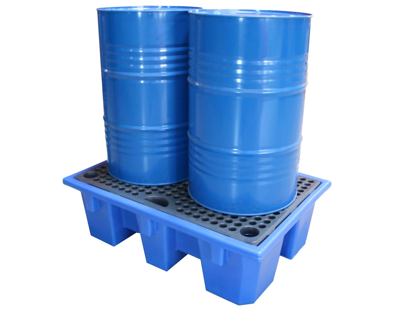 Spill Containment Pallet for 2 Drums – 240 Liters made of HDPE