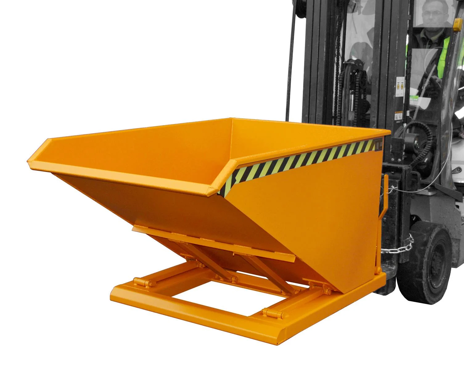 Tipping Container NK 75, 0.75m³, 1700x1080x880mm, RAL 2000 Yellow-Orange