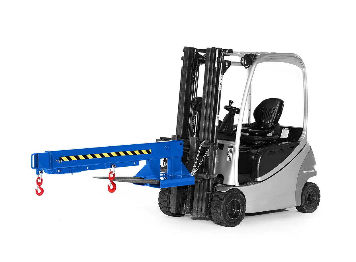 Braccio di gru tipo RKA per carrello elevatore RKA3 RAL 5010 Enzianblau