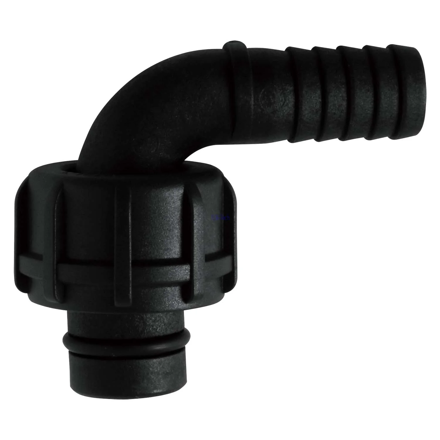 Raccordo per tubo a 90° ÜWM 1 pollice per soluzione di urea AdBlue® PIUSI, Schlauchanschluss, Gummischlauch, Druckstutzen, Absperrventil, Adapter