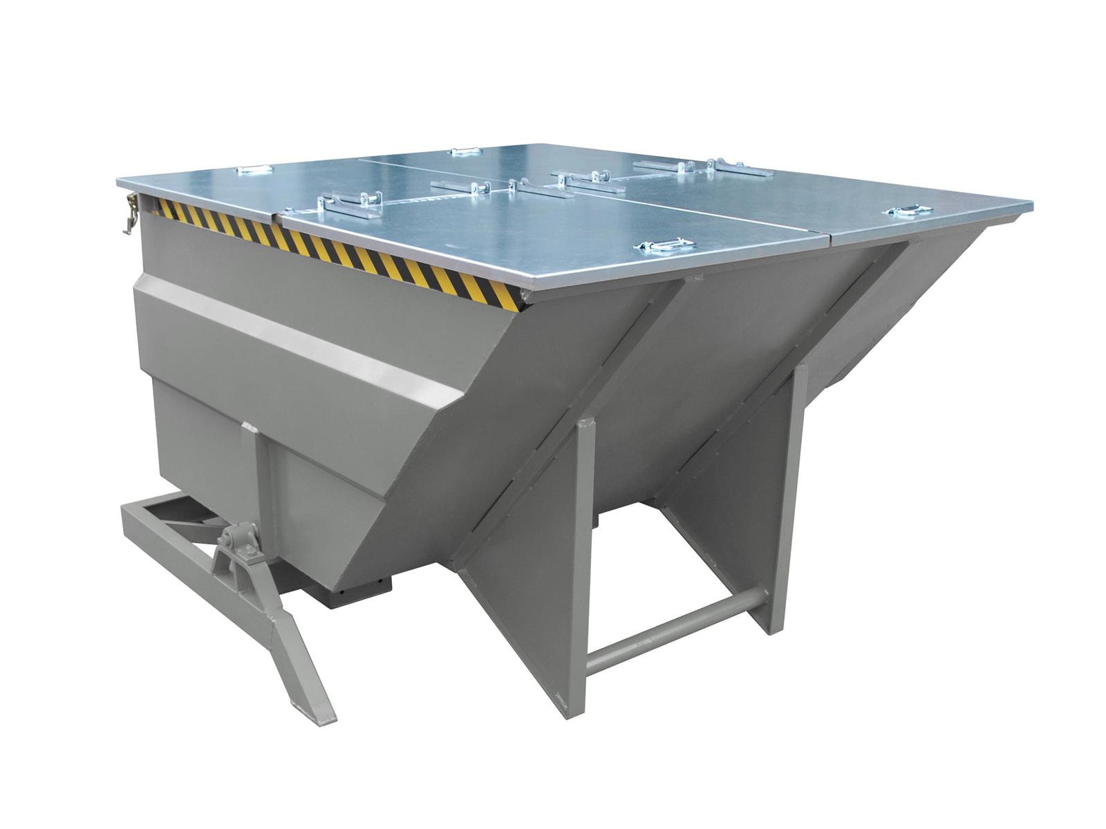 Kippbehälter BKC 200 2m³ 2310x1750x1220mm Großraumbehälter RAL 7005 Mausgrau
