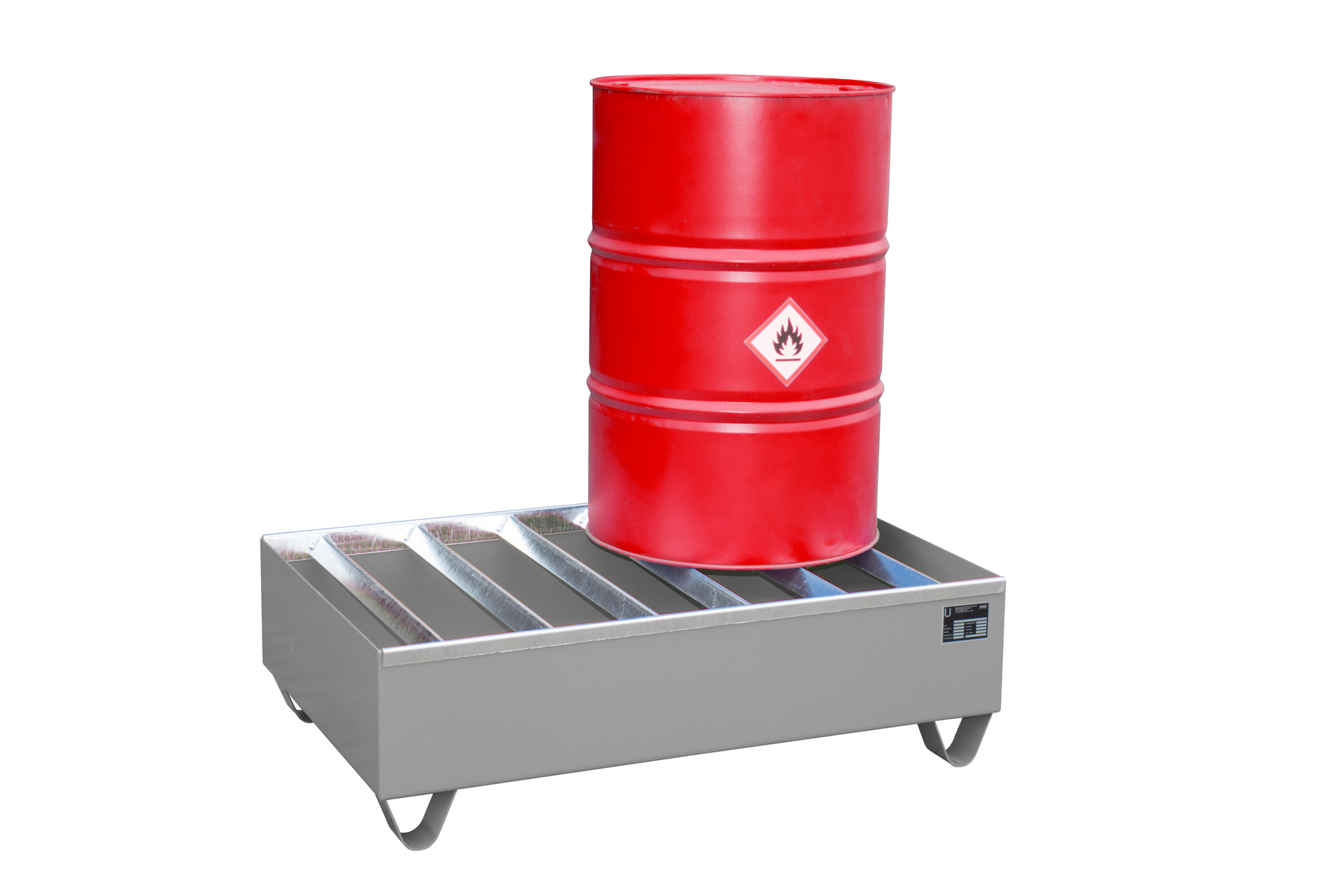 Profilwanne 1200x800x360mm 224 Liter Typ PW 200-2 RAL 7005 Mausgrau