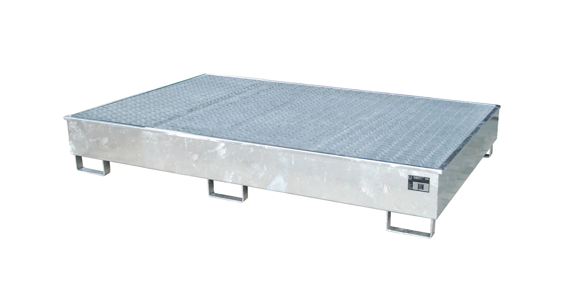 Regalwanne 2165x1315x510mm 1000 Liter mit PE-Einsatz und Gitterrost 2200-2 feuerverzinkt