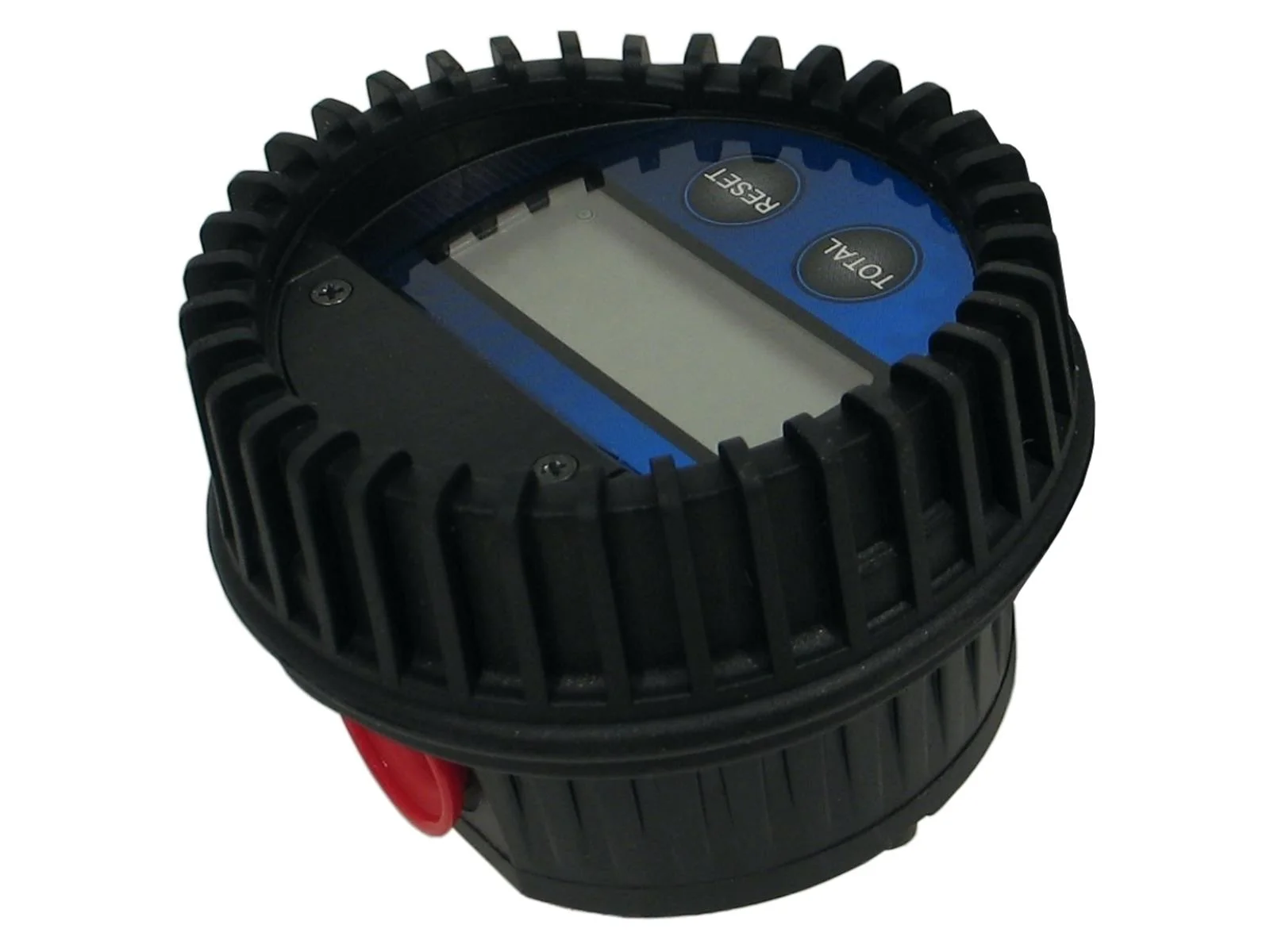 MATO contatore elettronico da incasso DIGMET E35-AF, digital display, roter Knopf, wasserdicht, blaue Akzente, Bedienfeld