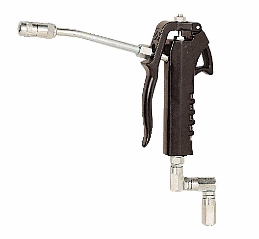 Abschmierpistole mit mit Panzerschlauch mit QUICK-FIX