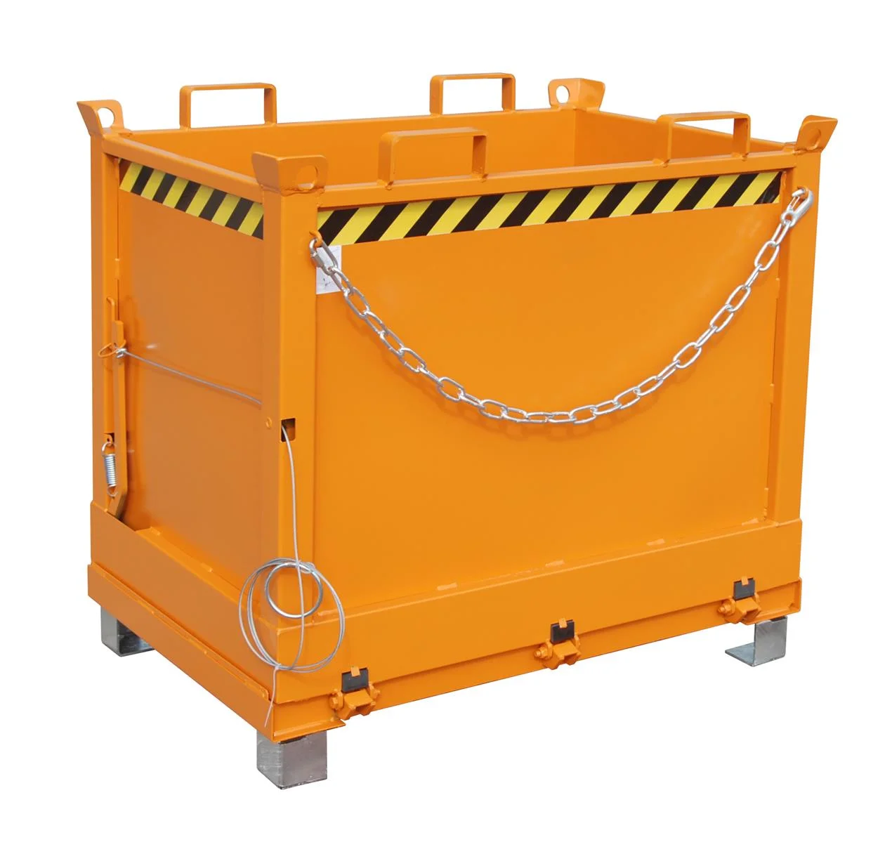 Folding Bottom Container FB 750 0.75m³ 840x1245x1145mm RAL 2000 Yellow-Orange