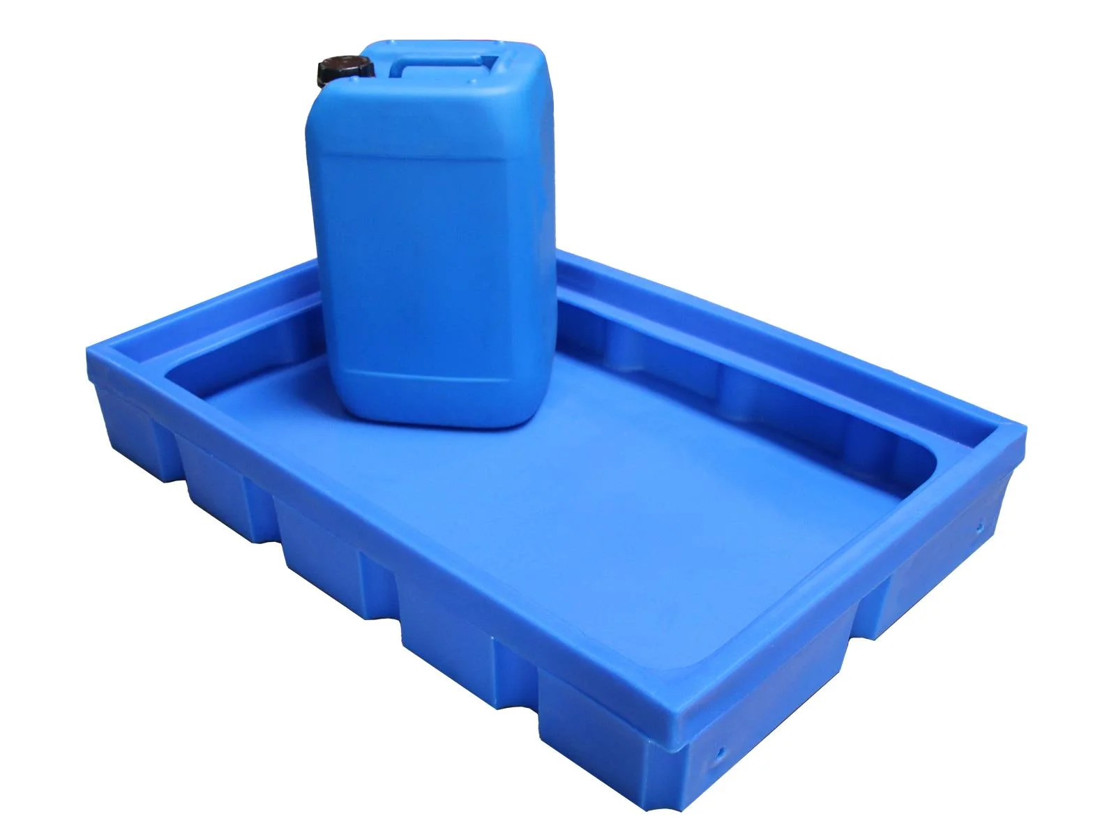 Mini-Auffangwanne 100 Liter – HDPE mit flachem Boden, blauer Behälter, Wassertrough, Plastikbehälter, Jerrylkan, Becken-Tablette