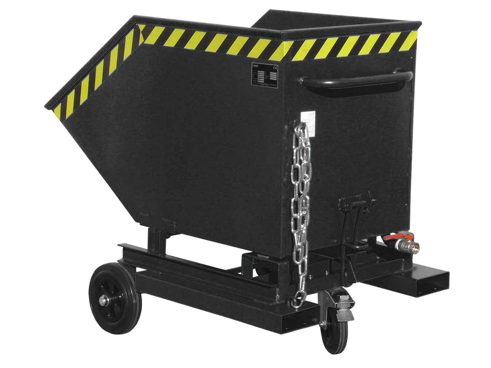 Chip Container Cart SKW-ET 400 Liters 1320x900x1090mm RAL 7021 Black Grey