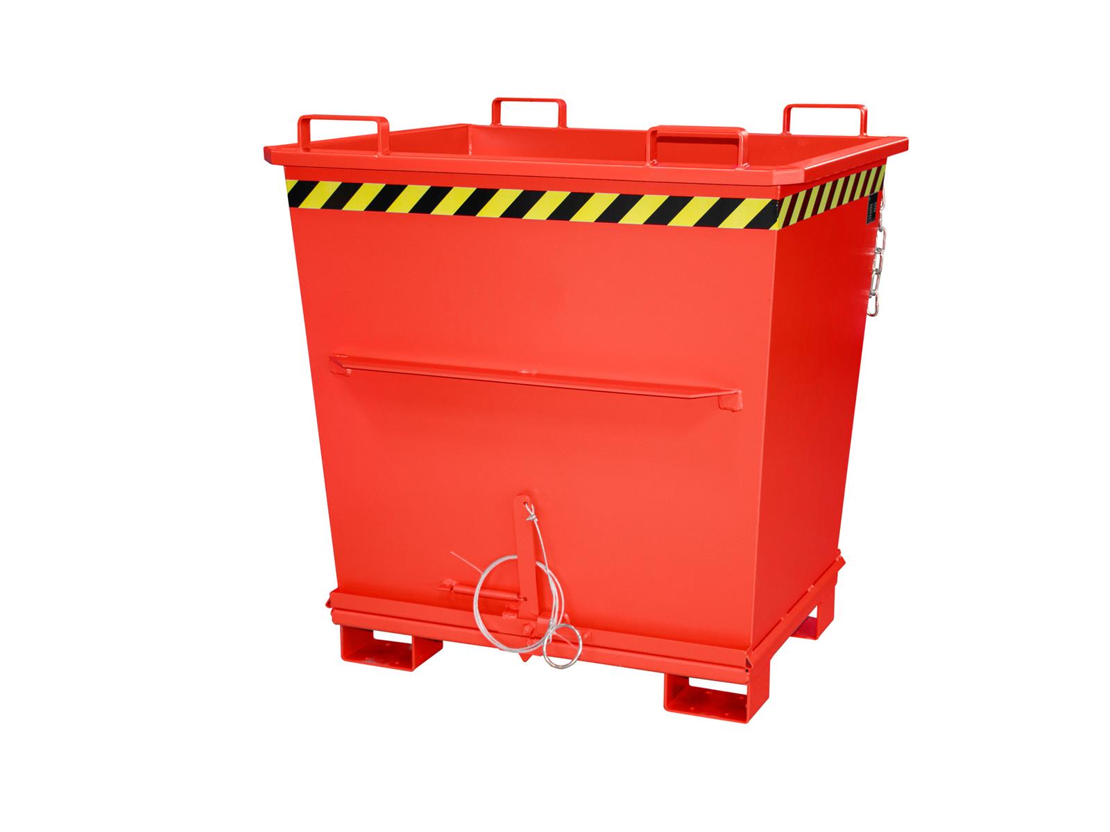 Klappbodenbehälter BKB 1000 1m³ 1040x1200x1270mm RAL 3000 Feuerrot