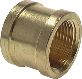 Giunto rotondo G 2"-G 2", ottone, fitting, brass, innengewinde, Rohrverbinder, Innensechskant?