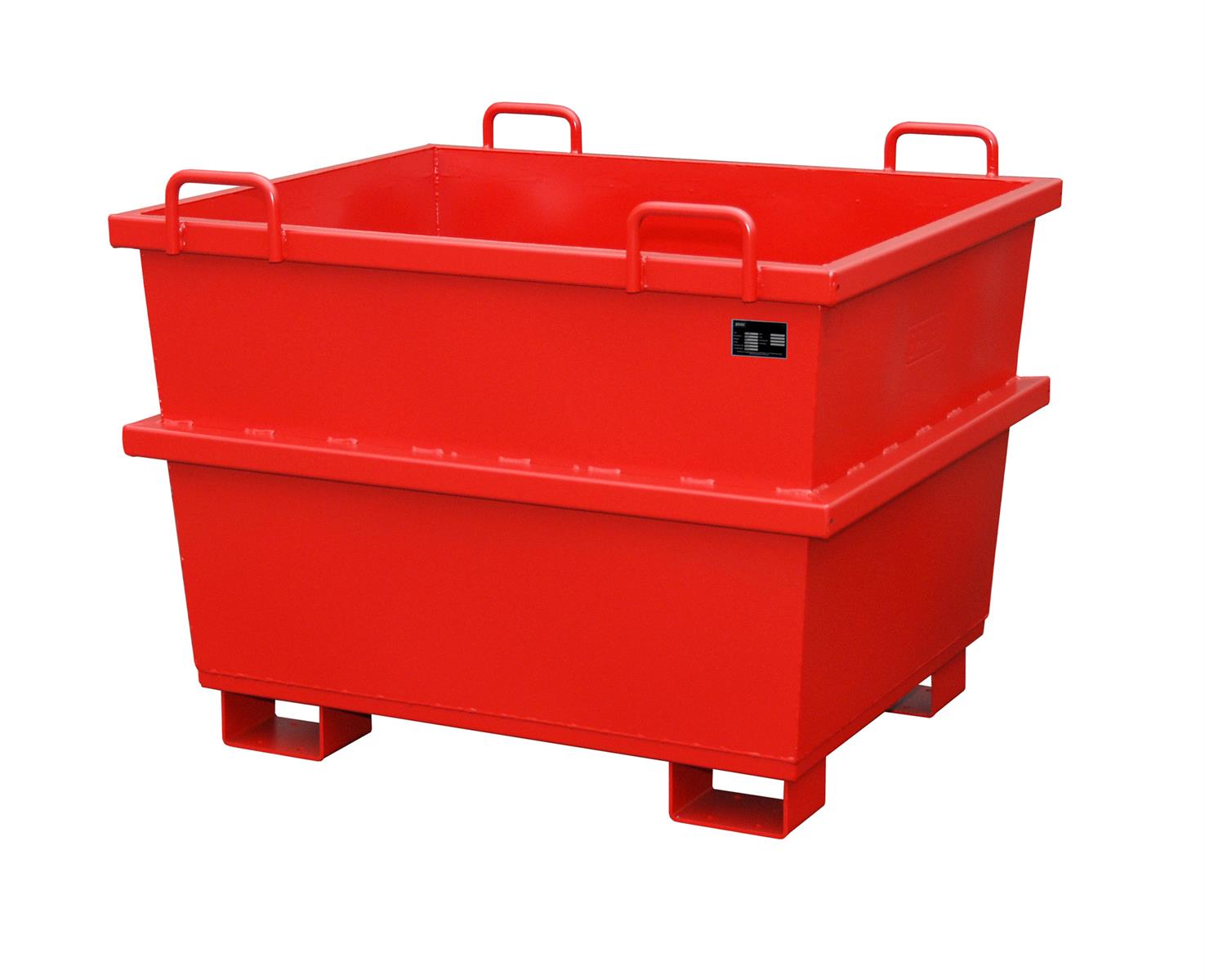 Universal-Container UC 750 0,75m³ 1040x1200x955mm RAL 3000 Feuerrot