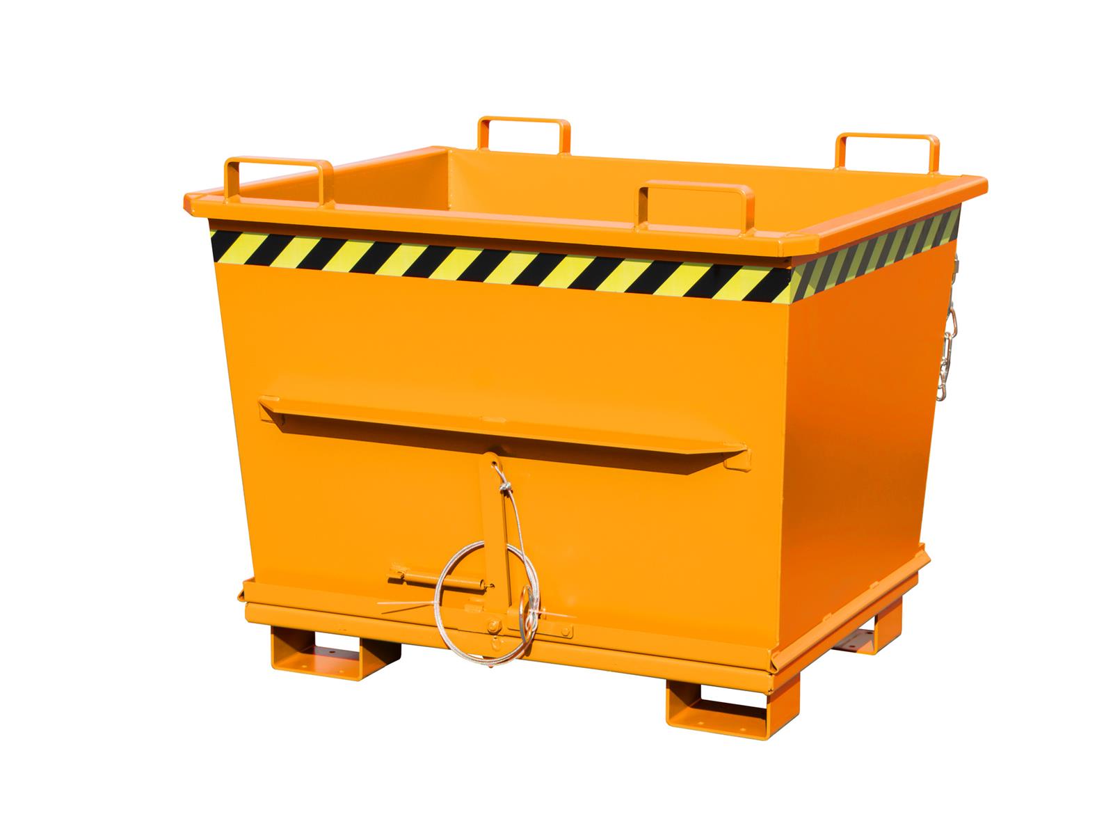 Klappbodenbehälter BKB 700 0,70m³ 1040x1200x970mm RAL 2000 Gelborange