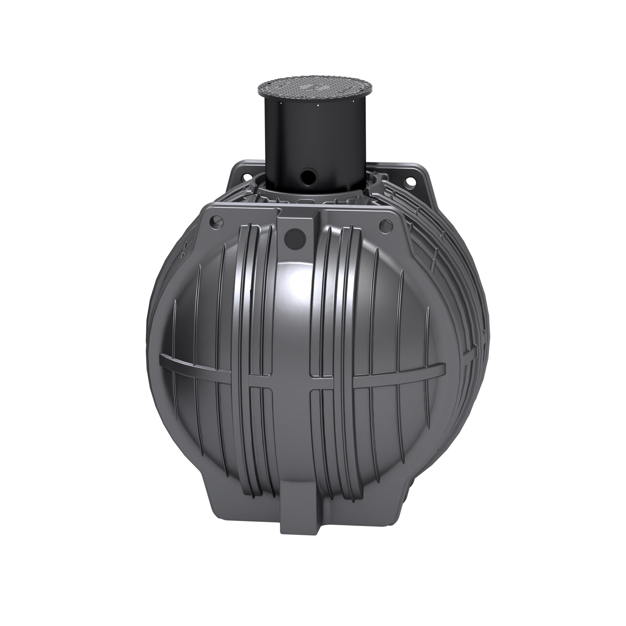 Roth serbatoio sotterraneo rotondo RW-Erdspeicher PLUS 6000 L, inclusi pozzetto e coperchio della cisterna