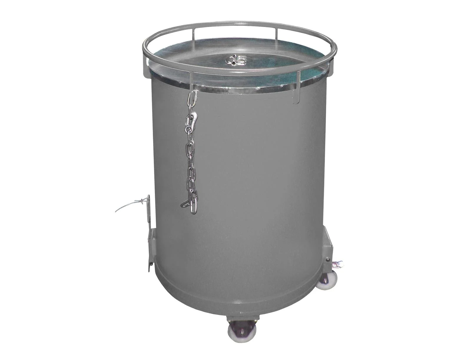 Rundbehälter RB 450 0,45m³ 865x1085mm RAL 7005 Mausgrau