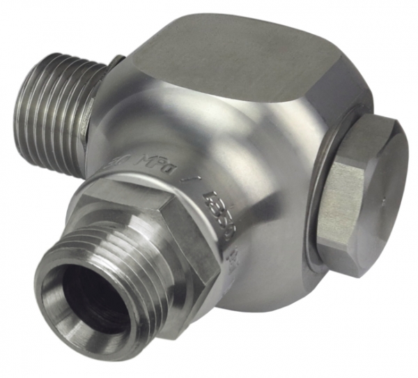 Drehgelenk für Aufroller mit VA-Achse R1/2" - R1/2" außen Drehgelenk für Aufroller mit VA-Achse R1/2" - R1/2" außen