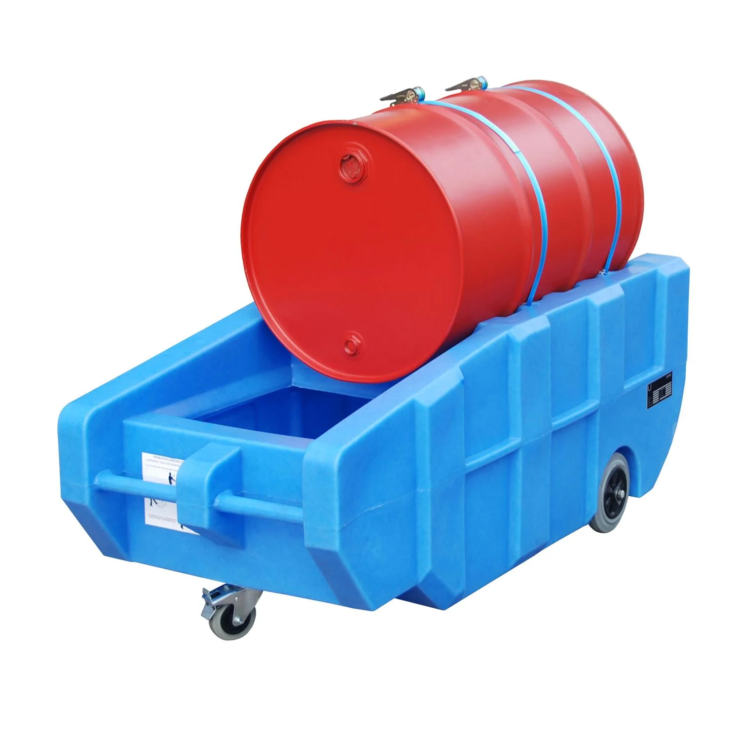 Fahrbare PE-Auffangwanne 1600x740x640mm 230 Liter | Typ WPT | BAUER Südlohn - GREEN LINE