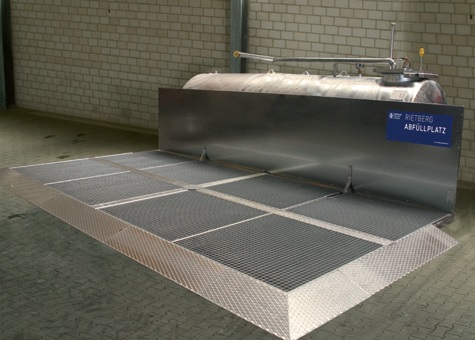 Spritzschutzwand für Abfüllplatz KAP GIRO