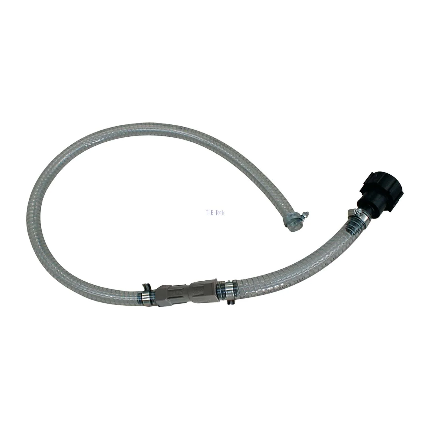 Tubo di aspirazione esterno per IBC + valvola di non ritorno, 1,4 m, per soluzione di urea AdBlue® PIUSI, Schläuche, flexibler Schlauch, Metallmantel, Schnellkupplung, Kupplung