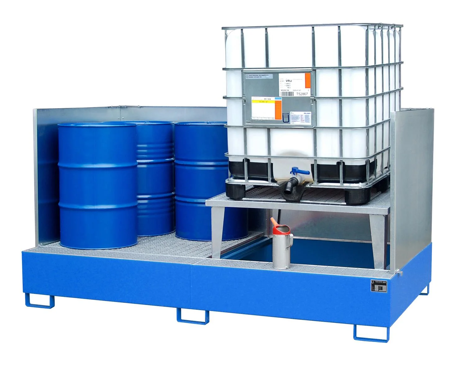 Collection Tray 2650x1460x863 1000 Liters Type AWA Painted or Galvanized AWA 21 RAL 5012 Light Blue 🌟
