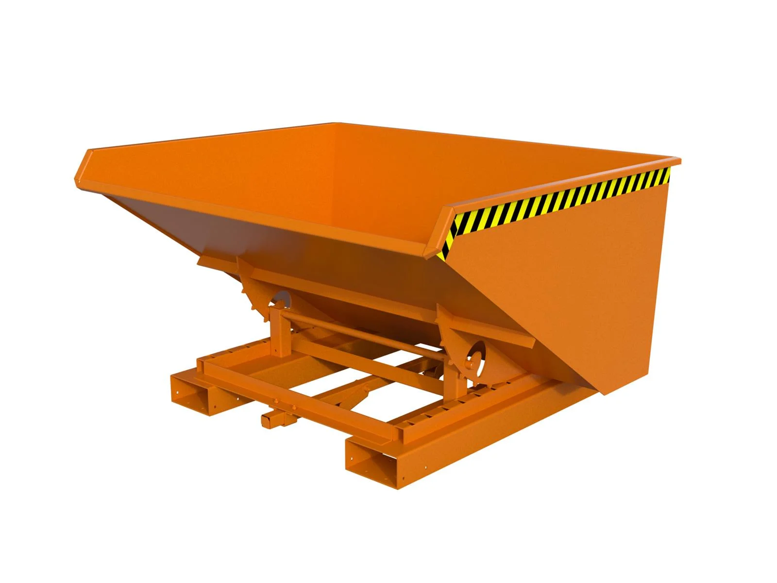 Automatic Tipping Container 0.90m³ 1485x1570x865mm 4A 900 RAL 2000 Yellow Orange