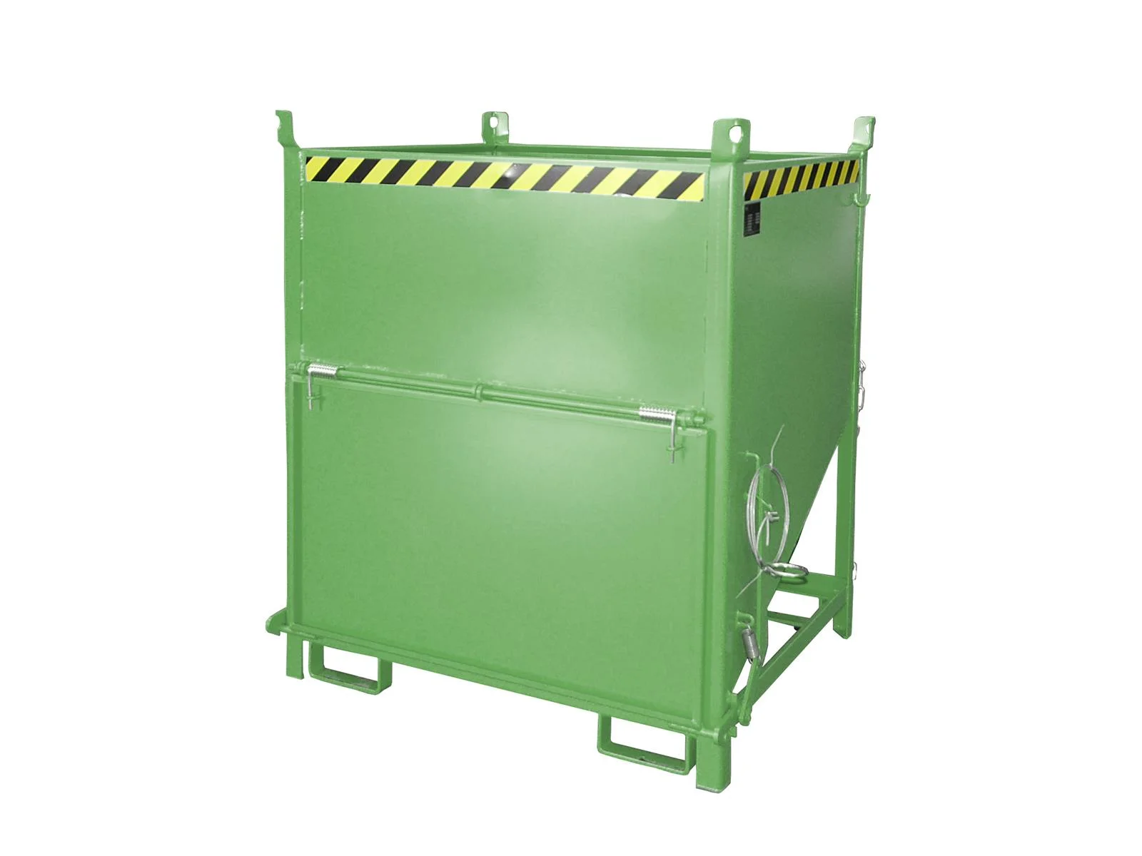 Silo Container SGK 100, 1.00m³, 1000x1200x1405mm, RAL 6011 Reseda Green