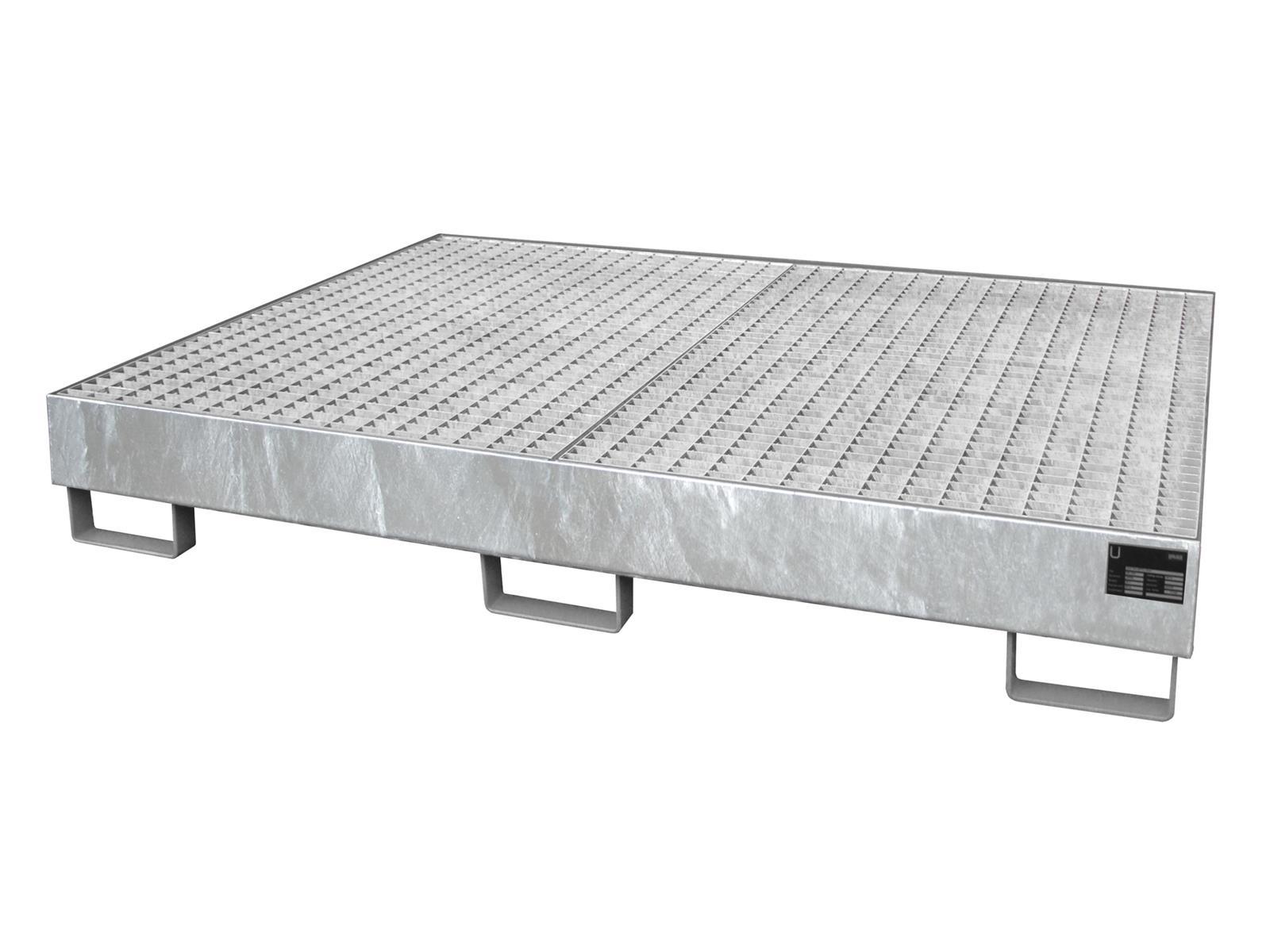 Regalwannen 1750x1300x250mm 240 Liter mit Gitterrost feuerverzinkt