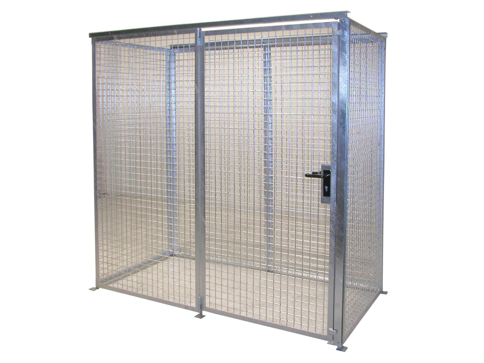 Gasflaschen-Container GFC-M1, feuerverzinkt GFC-M1 Gasflaschen-Container – Modularer Aufbau für flexible Gaslagerung im Außenbereich #1