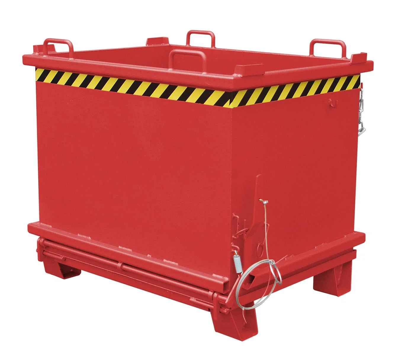 Folding Bottom Container SB 1000 1.00m³ 1035x1310x1160mm RAL 3000 Flame Red